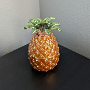 Godinger Silver Art Co Pineapple Jewelry Box